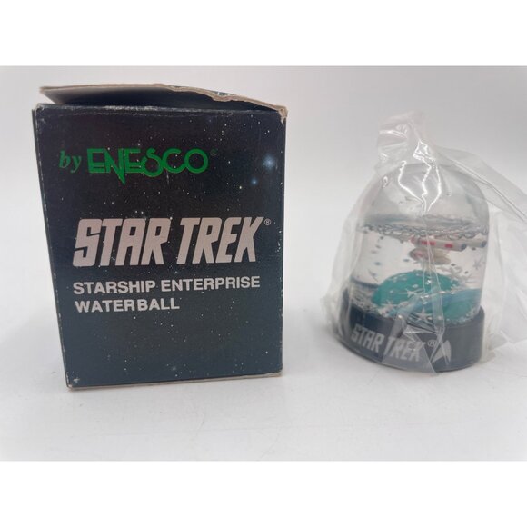 Star Trek Starship Enterprise Enesco 1992 Waterball Snow Globe Collectible - Picture 4 of 5
